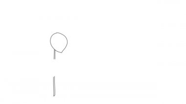 Bitkinin kendi kendine çizimi. Beyaz arka planda siyah yapraklar. Doodle tarzı. Dinamik, basit, şık ve minimal web tasarımı için görüntü. Doğal elementlerle çağdaş modern trend afişi.