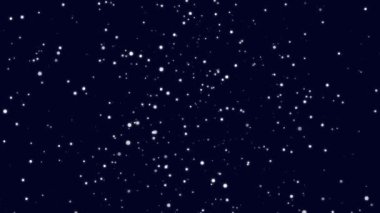 Kış tatili arka planında güzel mavi gökyüzü ve parlak kar. Parlayan yıldızlı gece gökyüzü. Dinamik, basit, şık web tasarımı için parlak Noel görüntüleri. Uçan kıvılcımlar. Modern trend animasyonu. 