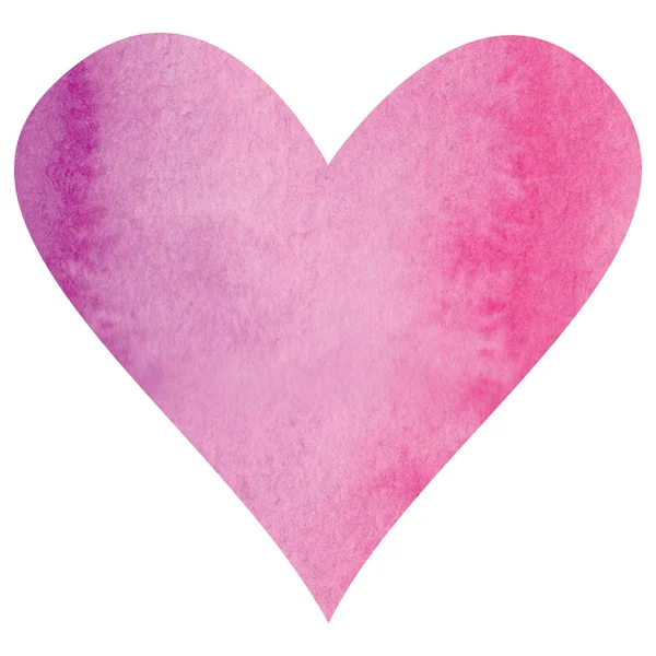 Акварель ручной работы сердце на День Святого Валентина — стоковое фото