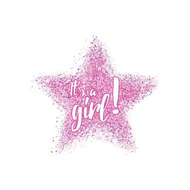 Konfeti sıçrama ile Bebek duş tebrikler kutlama