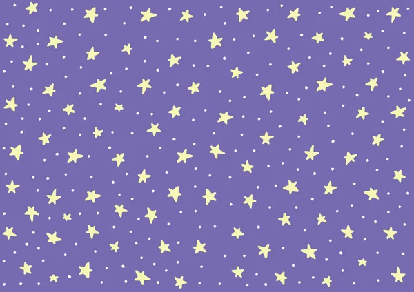 Modèle de motif de nuit étoile bébé enfants enfants — Image vectorielle