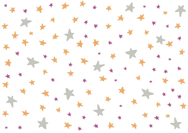 Фон зірок в кольорах Хеллоуїна для дітей — стоковий вектор