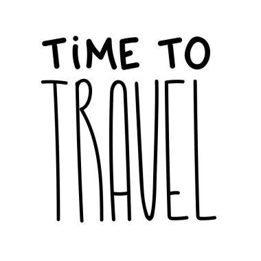 İlham şablonu için seyahat yazı illüstrasyon metni