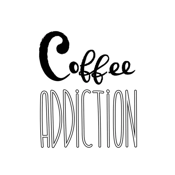 Kaffee Typografie Schriftzug Zeichen Logo Design-Vorlage — Stockvektor