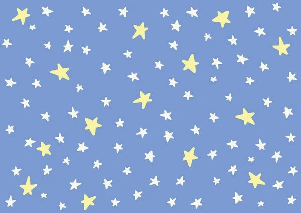 Modèle de motif de nuit étoile bébé enfants enfants — Image vectorielle