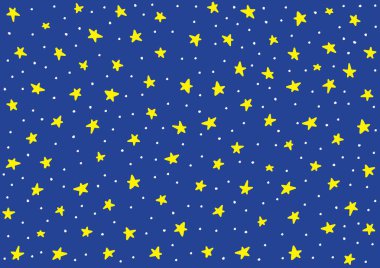 Yıldız gece desen şablonu bebek çocuk çocuklar
