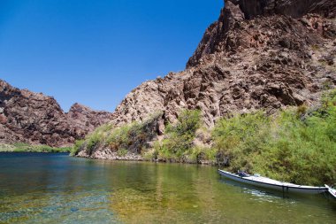 Mead Gölü 'nün güzel manzarası, Arizona, ABD