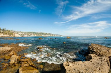 Laguna Beach Seascape, Güney Kaliforniya kıyı şeridi, ABD