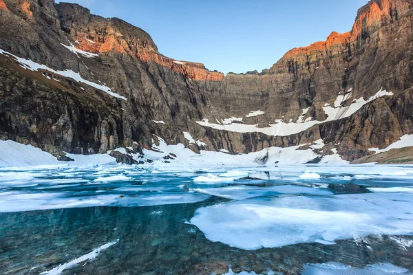 Lago Iceberg Parque Nacional Glacier — Fotografia de Stock