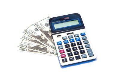 20 Amerikan Doları ve hesap makinesi izole edildi.