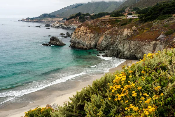 Kaliforniens Strand Längs Pacific Coast Highway — Stockfoto