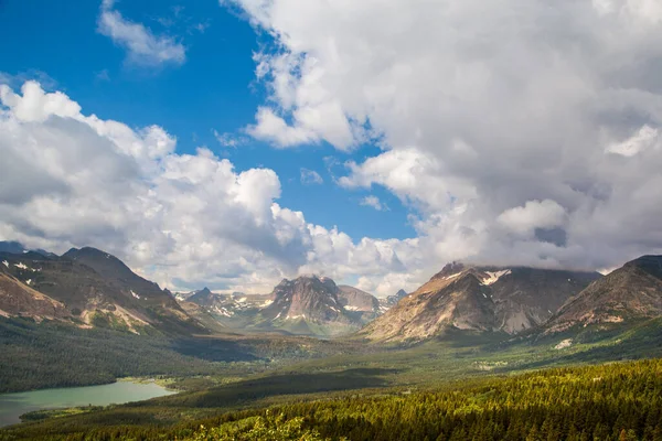 Vackra Bergslandskap Glacier National Park Montana Usa — Stockfoto