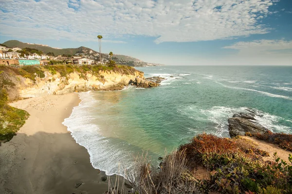 Strandhus Vid Laguna Beach Kalifornien — Stockfoto