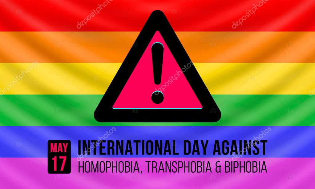 International Day Against Homophobia Transphobia And Biphobia May 17 Vector Design Concept With Rainbow Lgbt Flag Logo Of The Idahot And Text Premium Vector In Adobe Illustrator Ai Ai