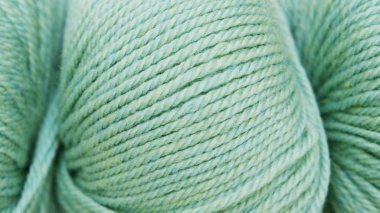 Arka plan için soyut doku. Yün iplik yakın. 2020 yılının neo nane rengi