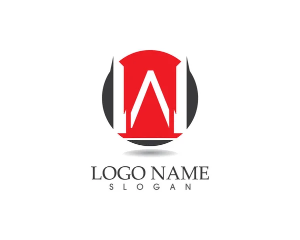 Carta Logotipo Vector Plantilla — Vector de stock