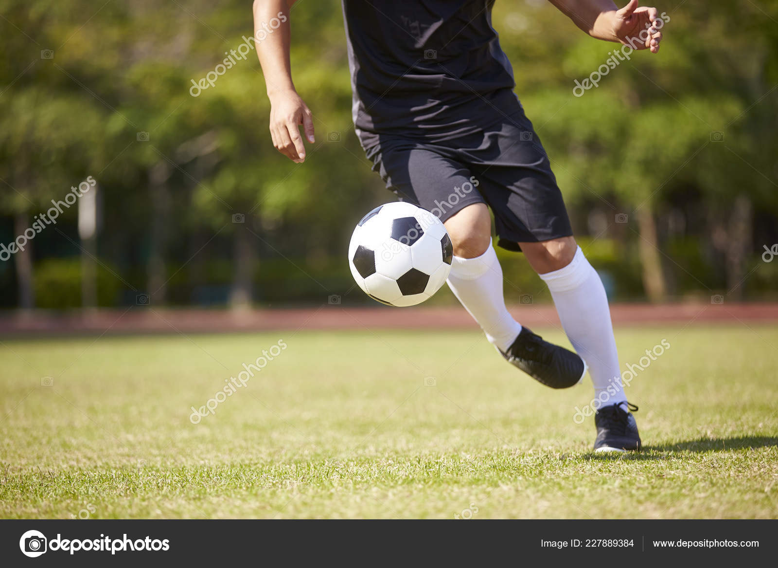 Close Shot Feet Asian Soccer Player Handling Ball Football Field Stock Photo Image By C Imtmphoto Close Shot Feet Asian Soccer Player Handling Ball Football Field Stock Photo Image By C Imtmphoto