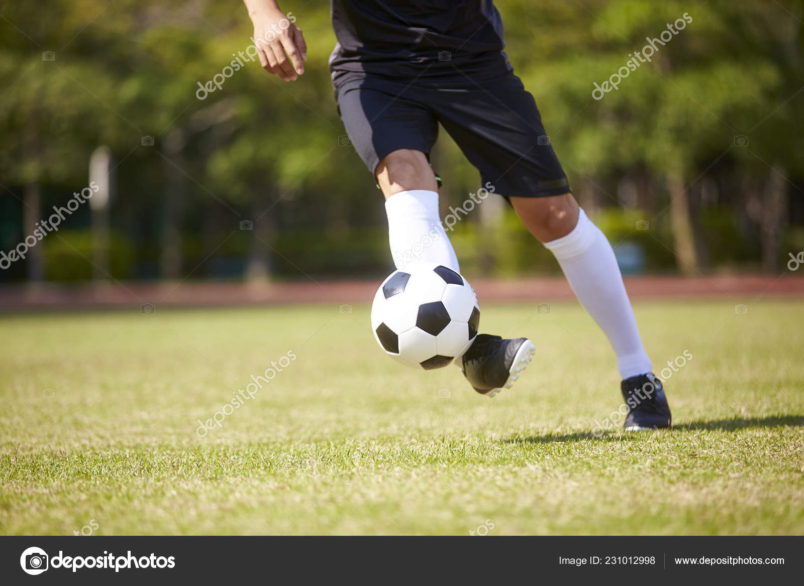 Close Shot Feet Asian Soccer Player Handling Ball Football Field Stock Photo Image By C Imtmphoto Close Shot Feet Asian Soccer Player Handling Ball Football Field Stock Photo Image By C Imtmphoto