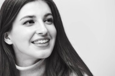 Kafkas kadınının siyah beyaz portresi