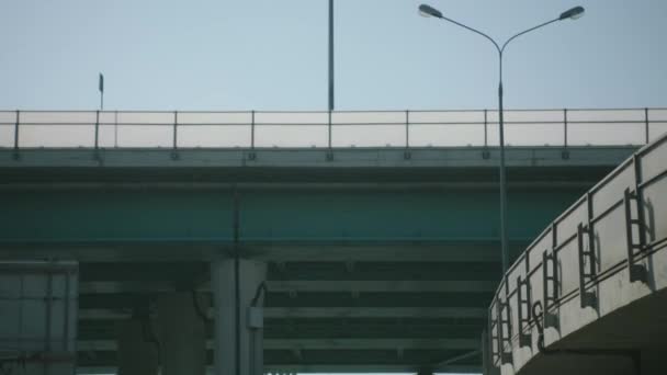 Slow Motion Overpass Freeway — Stock Video