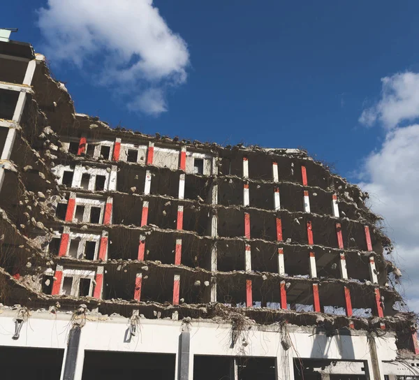 Remains Building Being Demolished — Stock Photo, Image