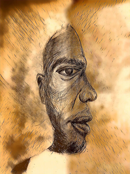 human profile and full face