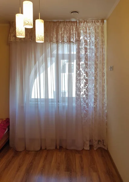 Cortinas Tul Estilo Retro — Foto de Stock