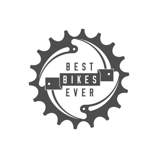 Best Bikes Ever Emblem Design Element Bike Shop Advertising Banner — Stock Vector