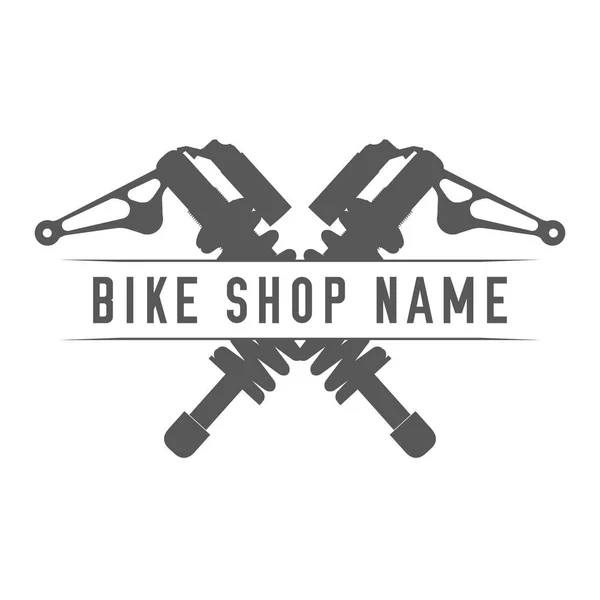 Bikes Shop Emblem. Elemento de design para loja de bicicletas ou banner de publicidade — Vetor de Stock