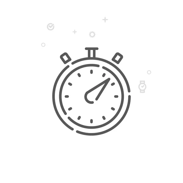 Χρονόμετρο Εικονίδιο Γραμμής Του Φορέα Σπορ Χρονόμετρο Σύμβολο Εικονόγραμμα Συνδεθείτε — Διανυσματικό Αρχείο