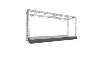 3D sahne olay tv hafif bir gün iç render illüstrasyon evreleme yol açtı.