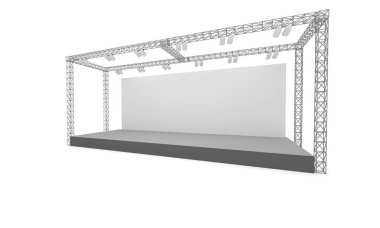 3D sahne olay tv hafif bir gün iç render illüstrasyon evreleme yol açtı.