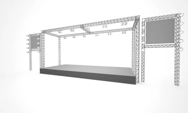 3D sahne olay tv hafif bir gün iç render illüstrasyon evreleme yol açtı.