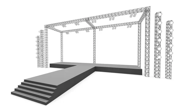 3D sahne olay tv hafif bir gün iç render illüstrasyon evreleme yol açtı.