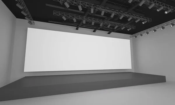 3D sahne olay tv hafif bir gün iç render illüstrasyon evreleme yol açtı.