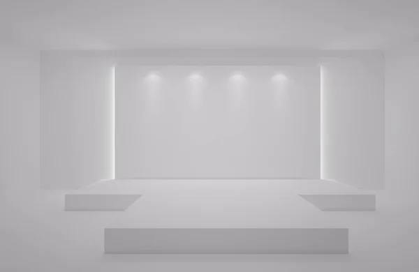 3D sahne olay tv hafif bir gün iç render illüstrasyon evreleme yol açtı.