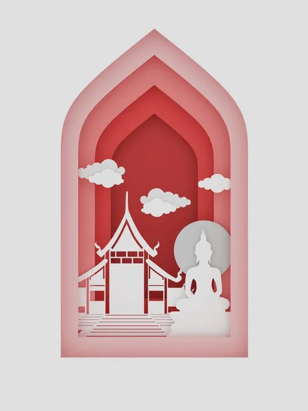 Rendering Von Abstrakten Grafiken Design Element Thailändischen Tapete Symbol Illustration — Stockfoto