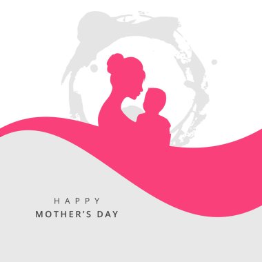 Anneler Günü 'nde anne ve çocukla illüstrasyon diliyorum.