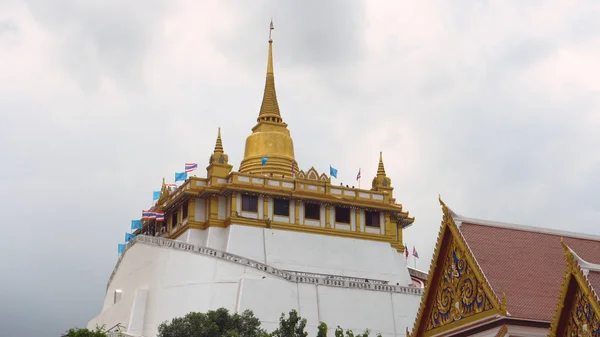 Μπανγκόκ Wat Saket Χρυσό Ναό Στο Βουνό — Φωτογραφία Αρχείου