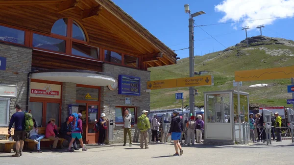 Estação Ferroviária Riffelberg Gornergrat Zermatt Suíça Julho 2018 — Fotografia de Stock