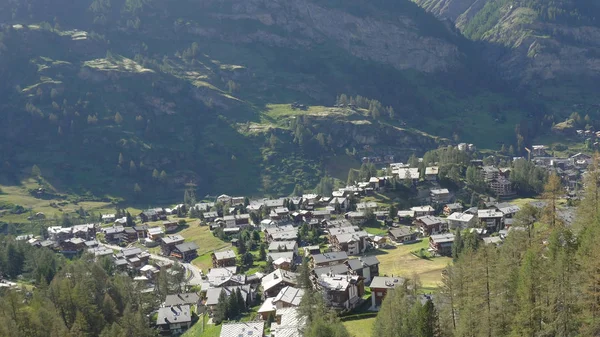 Pueblo Zermatt Desde Arriba — Foto de Stock