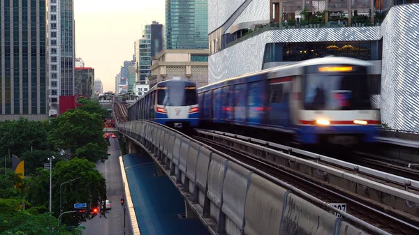 Bangkok Skytrain Transporte Público Icônico Bangkok — Fotografia de Stock