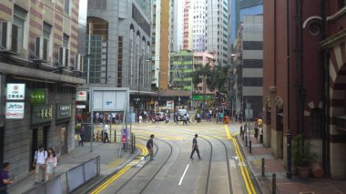 Hong Kong - Nisan, 2018 sokaklarında sürüş