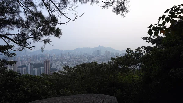 Hong Kong yukarıda da görüleceği doğa ile Skyline