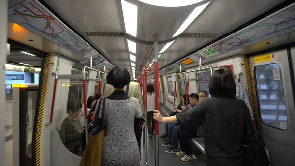 Trem Interno Hong Kong Abril 2018 — Fotografia de Stock