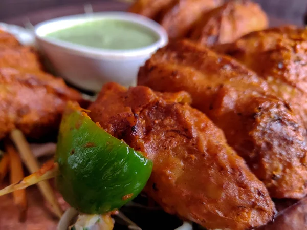 Close Tandoori Chicken Momo — Fotografia de Stock