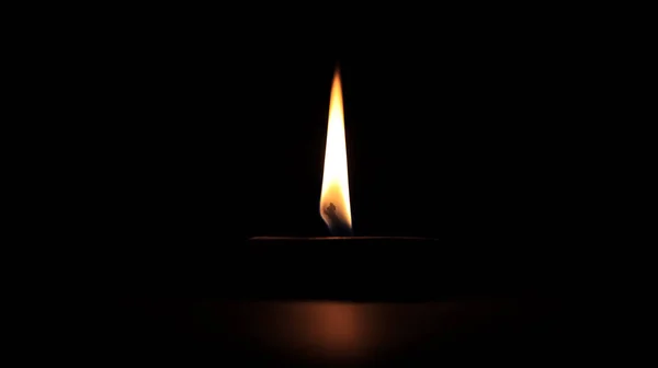 Одна Масляная Лампа Светится Темноте Основном Используется Время Фестиваля Дивали — стоковое фото