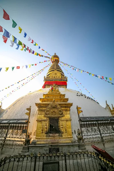 Swayambahunath Stupa Katmandu Nepal Unesco Dünya Miras Listesi — Stok fotoğraf