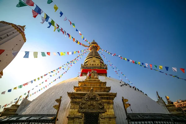 Ступа Swayambahunath Катманду Непал Всесвітньої Спадщини Юнеско — стокове фото