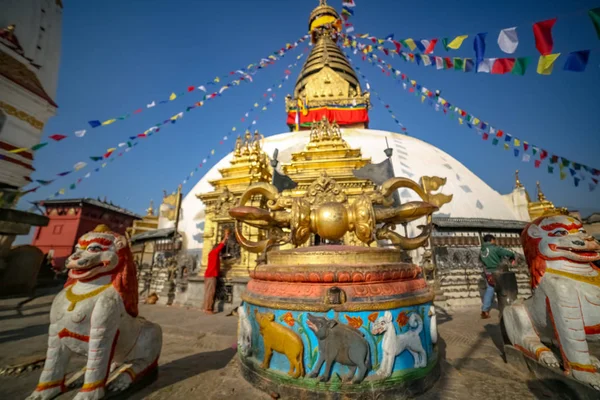 Катманду Непал 2018 Листопада Ступа Swayambhunath Катманду — стокове фото